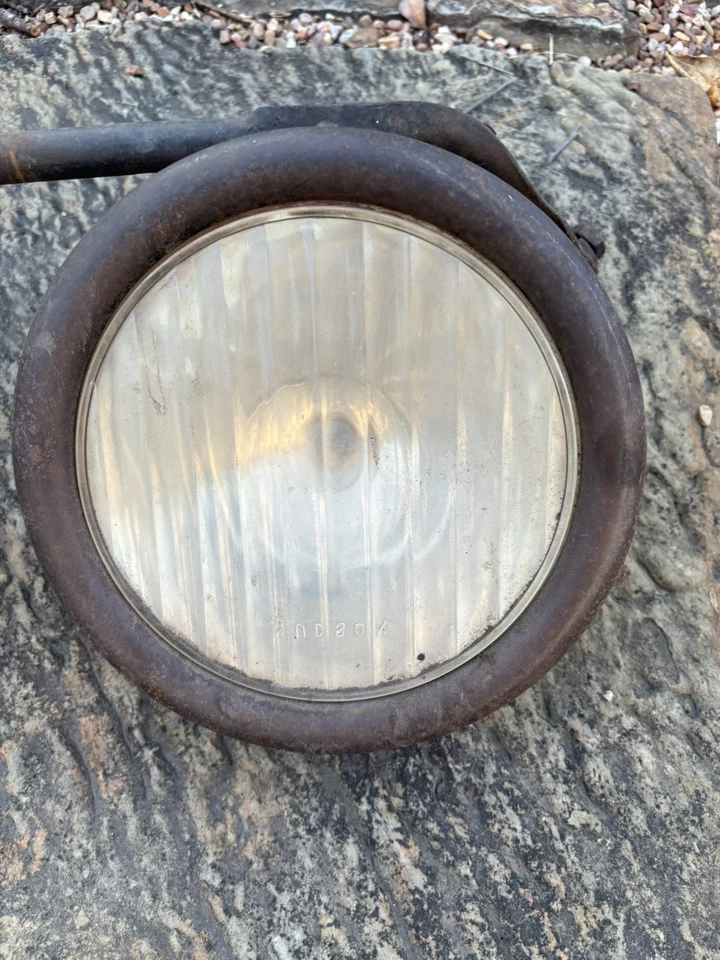 Par de montaje de lámpara de barra de faros Ford modelo A vintage original Foto 3 de 4