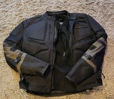 Xelement Advanced Motorcycle Gear Armored Mesh Jacket Black Grey Men's XL