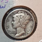 New Listing1918-S Mercury Dime San Francisco Silver 10C Circulated US Coin