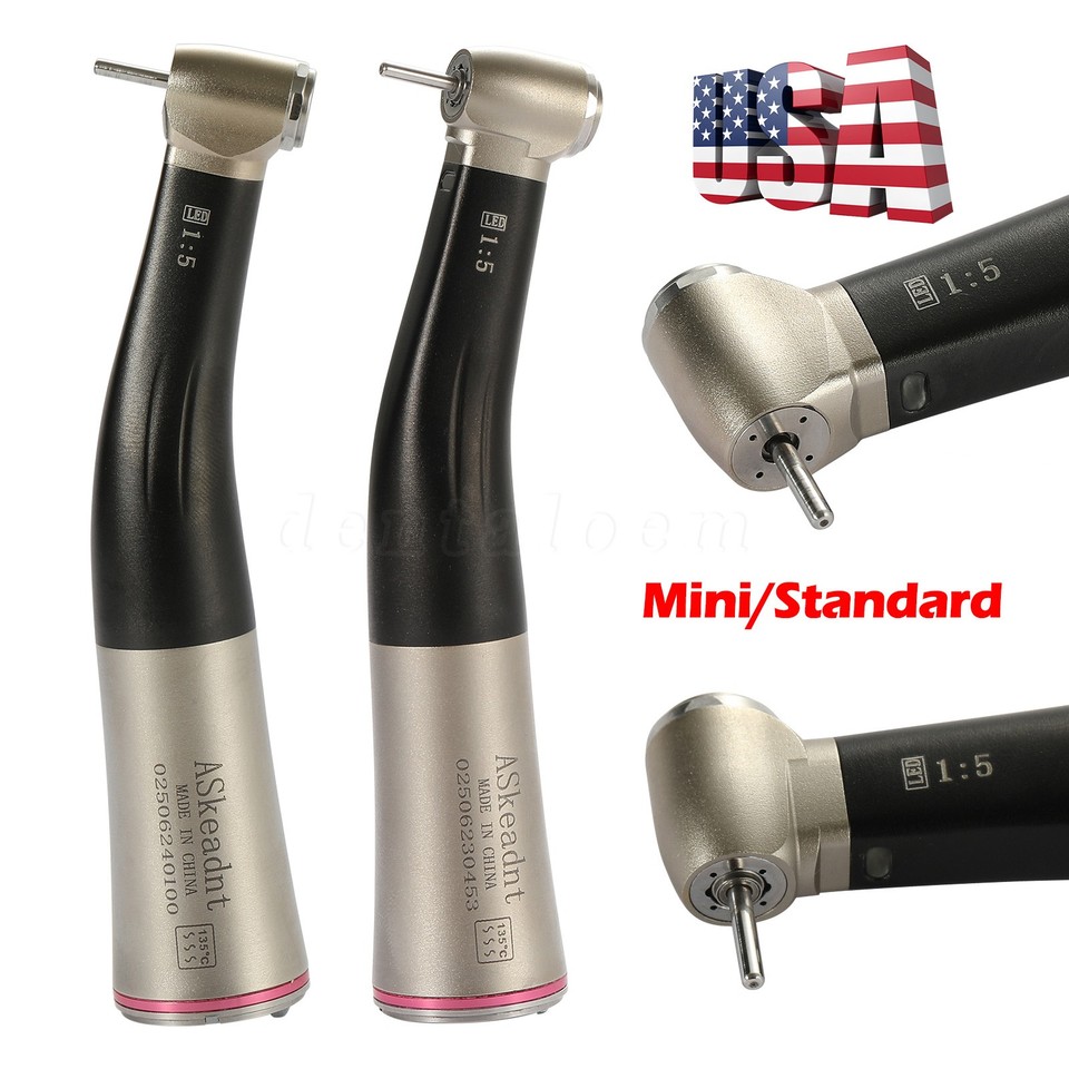 Low Speed Dental Handpiece AZDENT 1:5 LED Contra Angle Dental Handpiece - Fits NSK Electric Motor, Low Speed Endo Handpiece - Foto 12