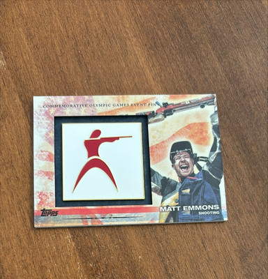 Matt Emmons 2012 Topps Commemorative Olympic Games Event Pin ELP-ME Shooting