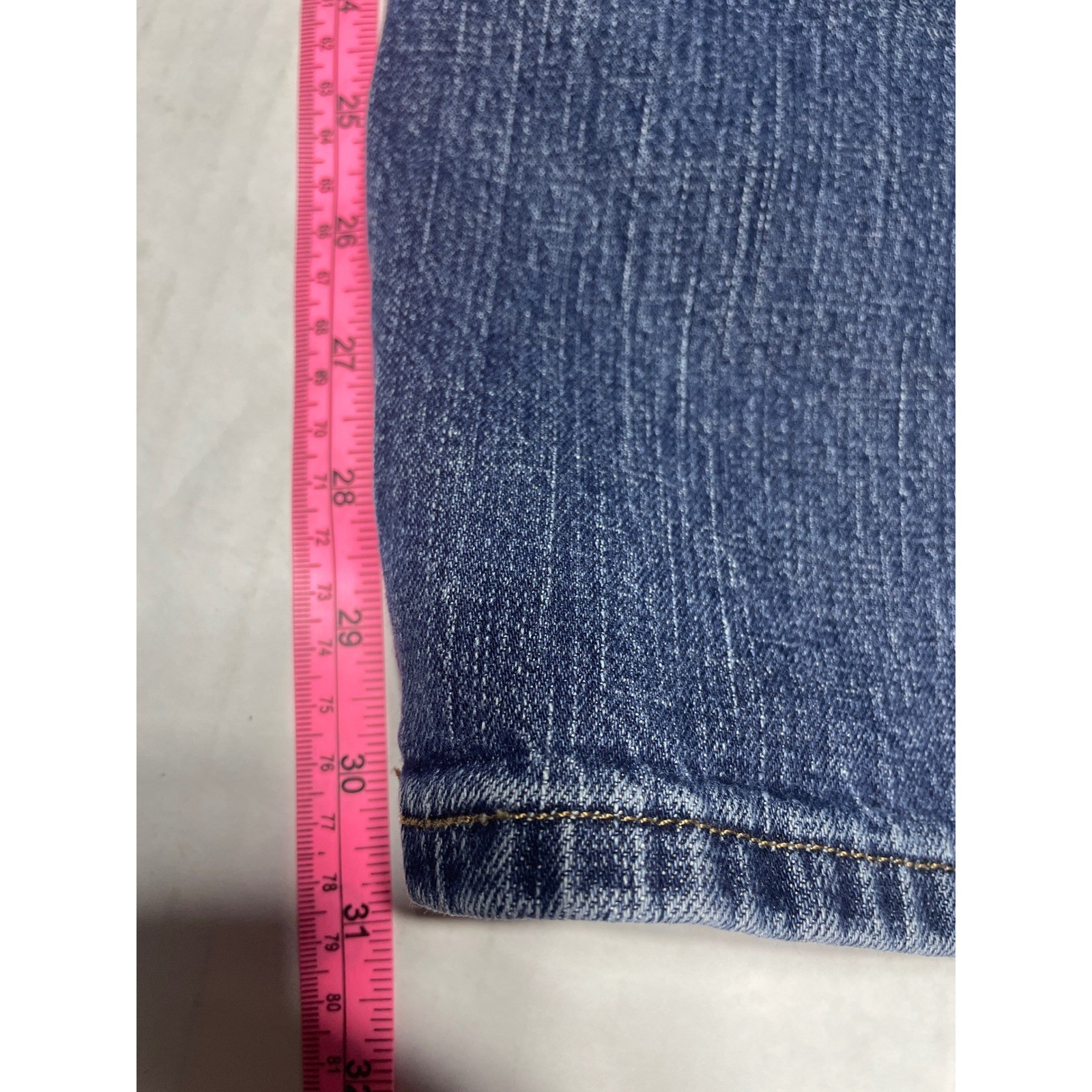 Signature Levi Strauss Mens Straight Leg Blue Jeans Medium Wash 36x32 Stretch thumbnail 10