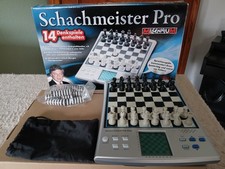 Schachmeister Pro Millenium COMPUTER -14 Denkspiele enthalten- OVP 