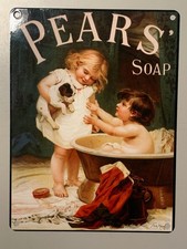 Pears' Soap, Retro vintage style metal tin sign gift (8" x 6" / 200mm x 150mm)