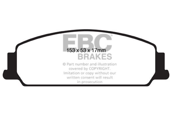 EBC DP1833 BRAKE PAD SET DISC BRAKE Front