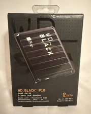 Western Digital WD Portable BLACK P10 Game Drive 2TB Micro USB-B to USB-A - New