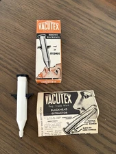 VINTAGE 1940’s VACUTEX BLACKHEAD REMOVER NOS original box