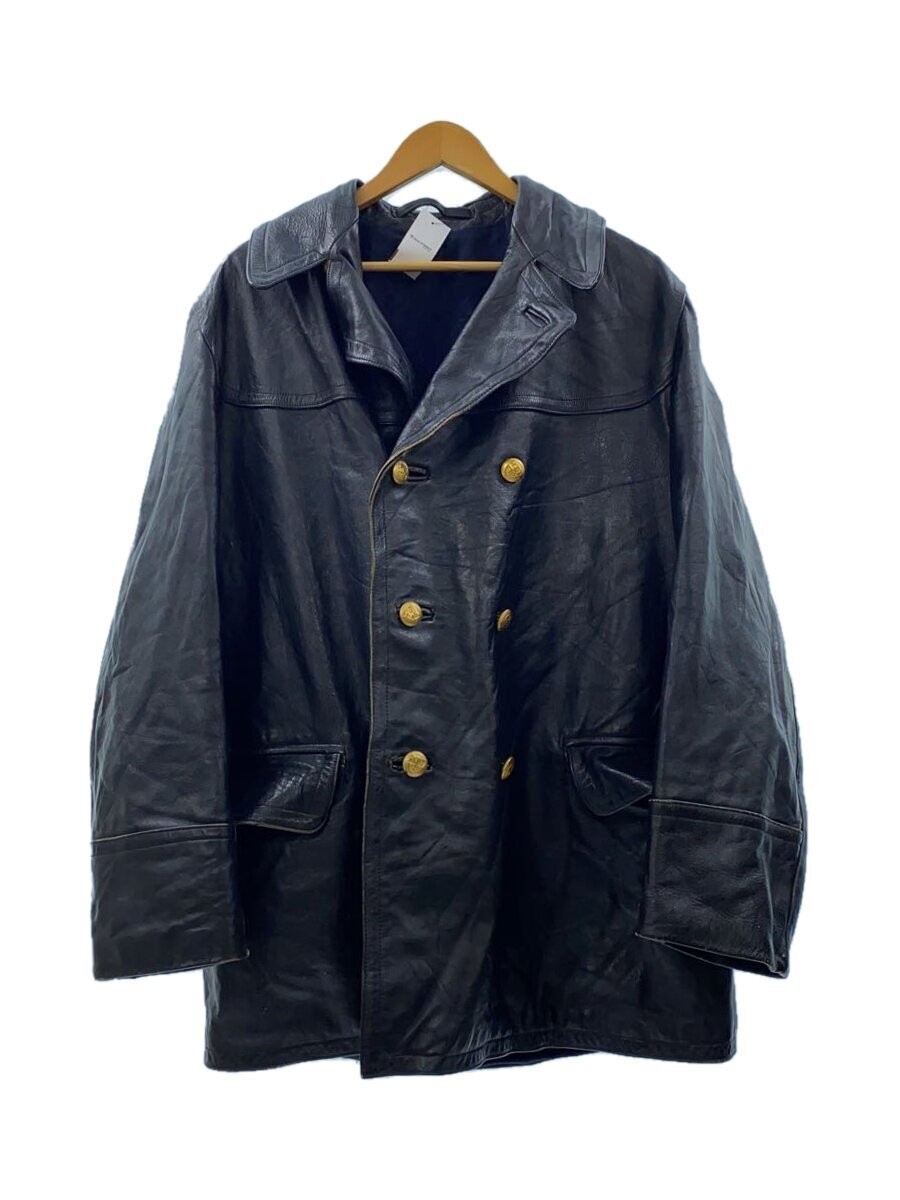 Leather Jacket/Blouson/Leather/Black 3712