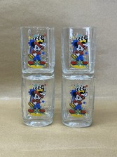 Vintage Set of 4 2000 Walt Disney World McDonalds Drinking Glasses Mickey 4.75”