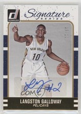 2016 Panini Donruss Signature Series Gold 10/10 Langston Galloway #30 Auto 0b0