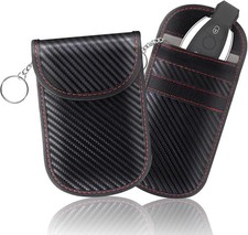 RFID BLOCKING CAGE 2X CAR KEY SIGNAL BLOCKER FARADAY POUCH CASE FOB KEYLESS