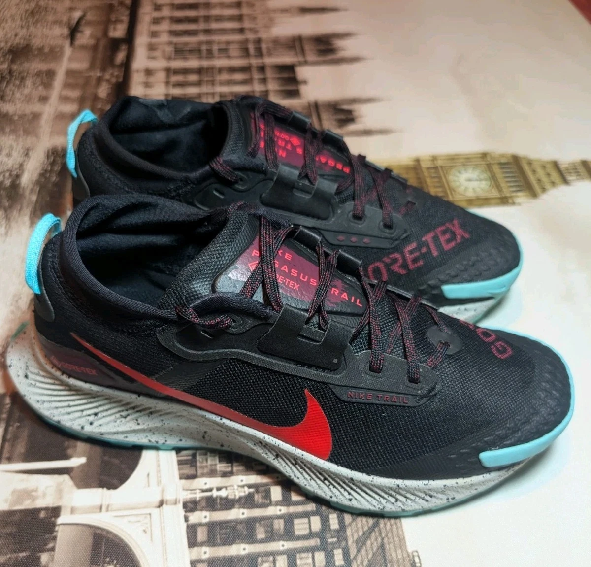 Nike Pegasus Trail 3 GTX Black Bright Crimson - огромный выбор по