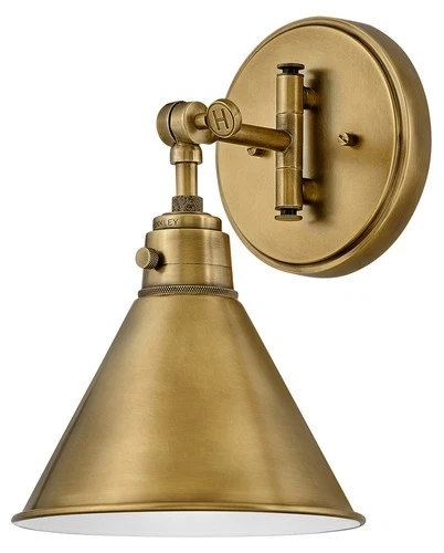 Hinkley Lighting 3691 Arti 12" Tall Hardwired Wall Sconce - Heritage Brass / - Picture 3 of 5