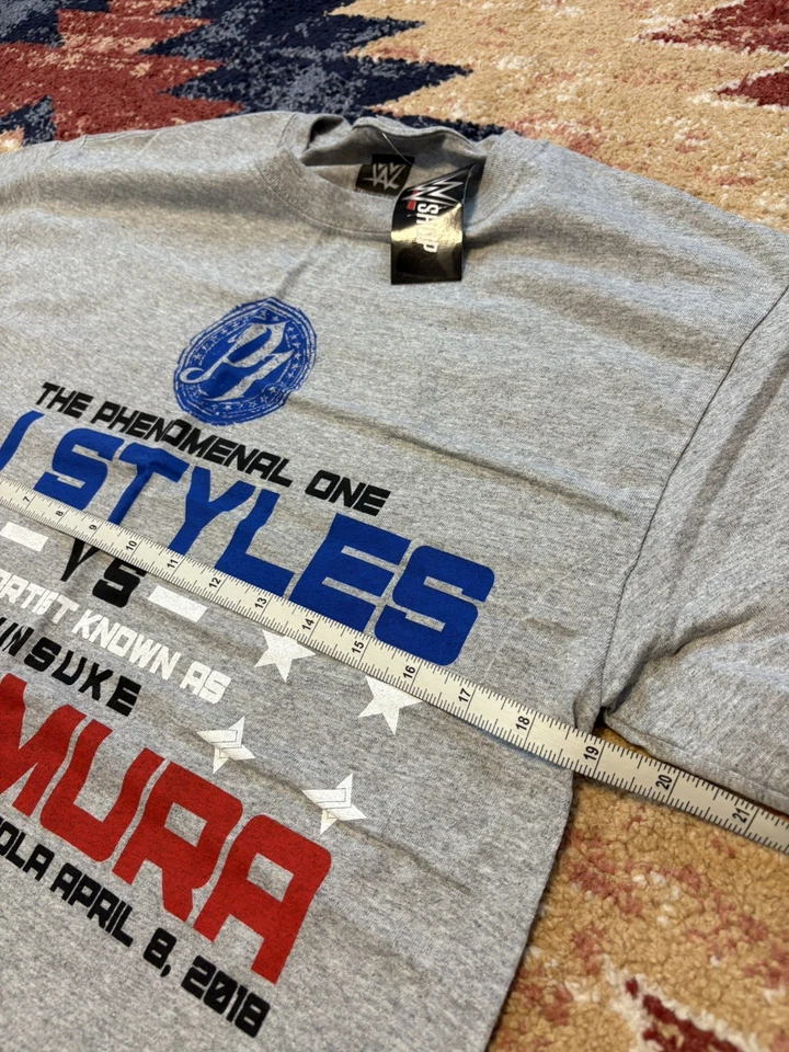 WWE Wrestlemania 2018 Partido Oficial AJ x Nakamura Talla M Foto 4 de 4