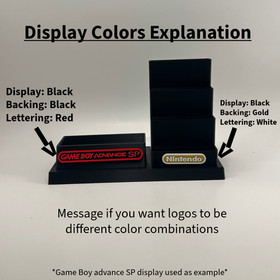 Gameboy Advance & 18 Game Cartridges - DISPLAY ONLY (Customize Colors)