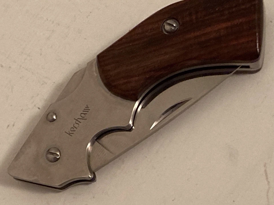 RARO CUCHILLO JAPONÉS PISTOLA KERSHAW .22 CAL CON FORMA DE FUNDA DE CUERO Lote-K4 Foto 4 de 4