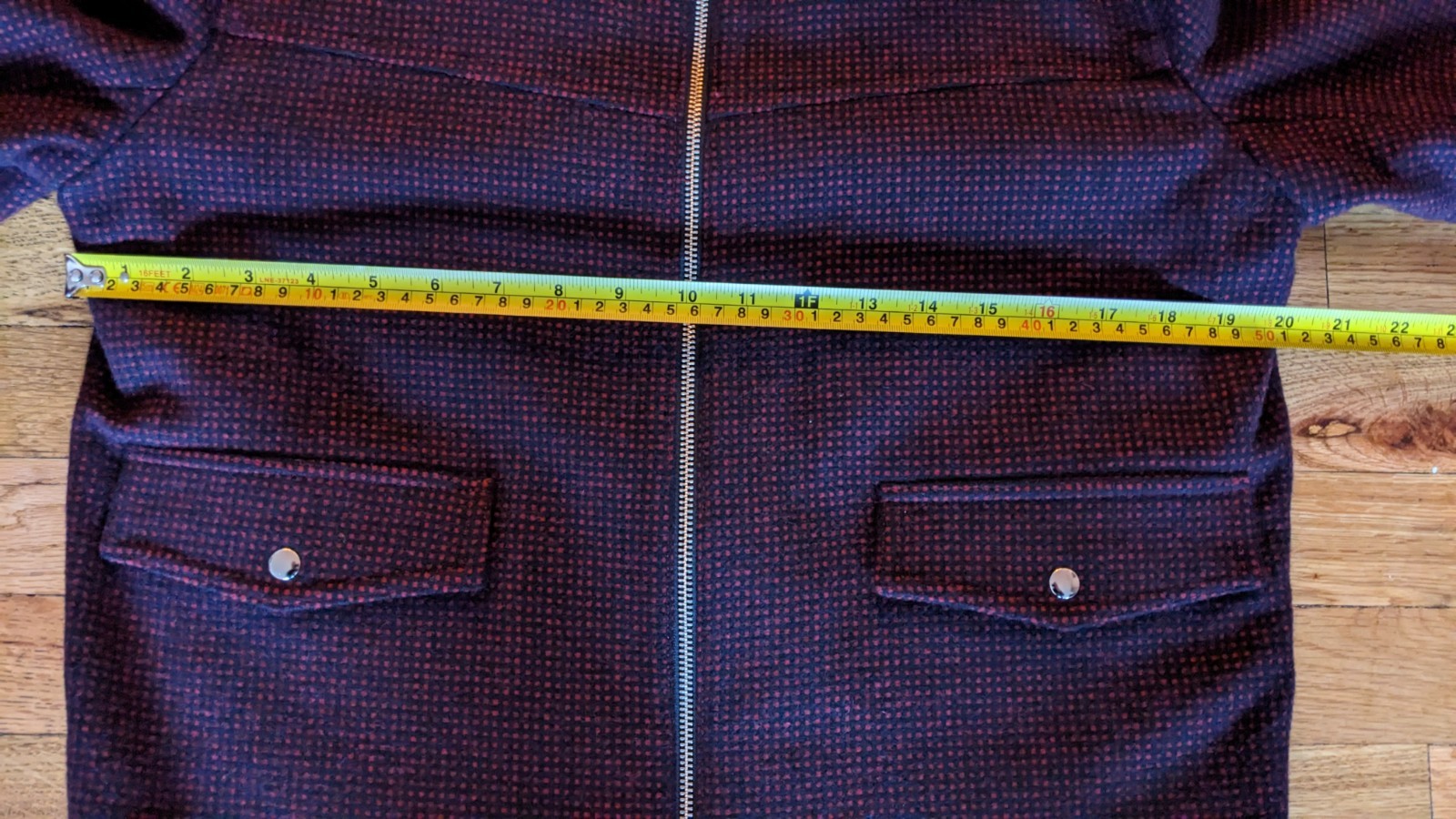 Basic Rights Red Wool Blend Jacket - S - image 4