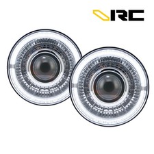 7 Round Led Headlights For 1997-2018 Jeep Wrangler Jk W Starry Drl Halo Chrome 7 Round Led Headlights For 1997-2018 Jeep Wrangler Jk W Starry Drl Halo Chrome
