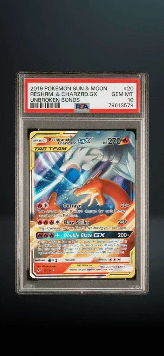 Reshiram Pokémon TCG Professional Sports Authenticator (PSA