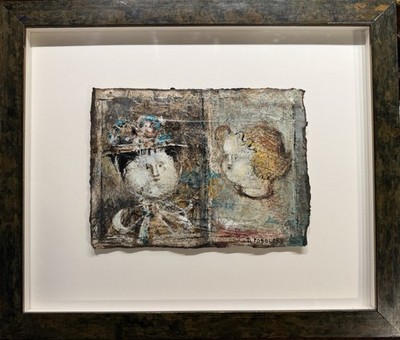 Dina Podolsky Original Mixed Media Painting - Extremely Rare & One Of A Kind -