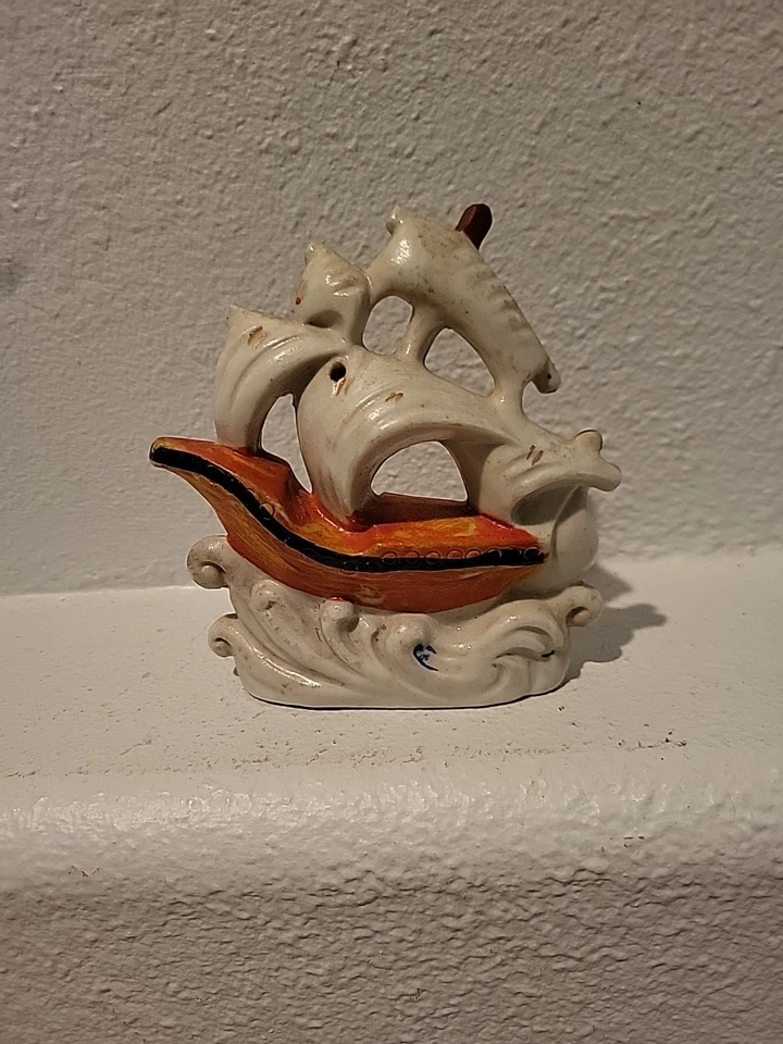 Vintage SAILING SHIP Aquarium Decoration - Japan Fish Tank Ship 5" - Image 4 of 4