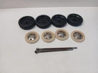 Vintage Set Of 4 Tonka Tires/hub-cap/whitewall And 2 Axles
