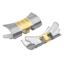 2 END PIECE END LINK FOR JUBILEE WATCH BAND ROLEX DATEJUST 16233 TWO TONE 20MM