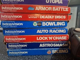 Mattel Intellivision Console Bundle With Games 100% TESTED WORKING Good Shape!