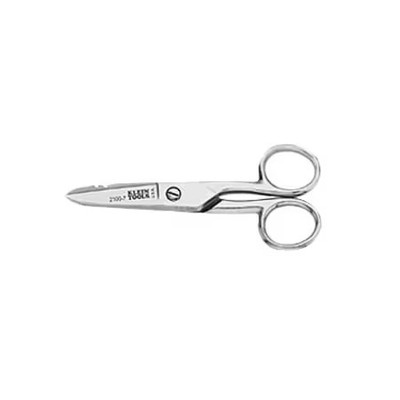 Klein Tools 2100-7 Electrician's Scissors, Nickel Plated