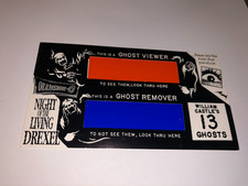 Vintage Original 13 GHOSTS 1960 Ghost Viewer/Remover Illusion-O Movie Glasses A1