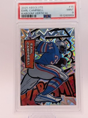 2025 Panini Absolute - Kaboom! Vertical Earl Campbell #15 for sale