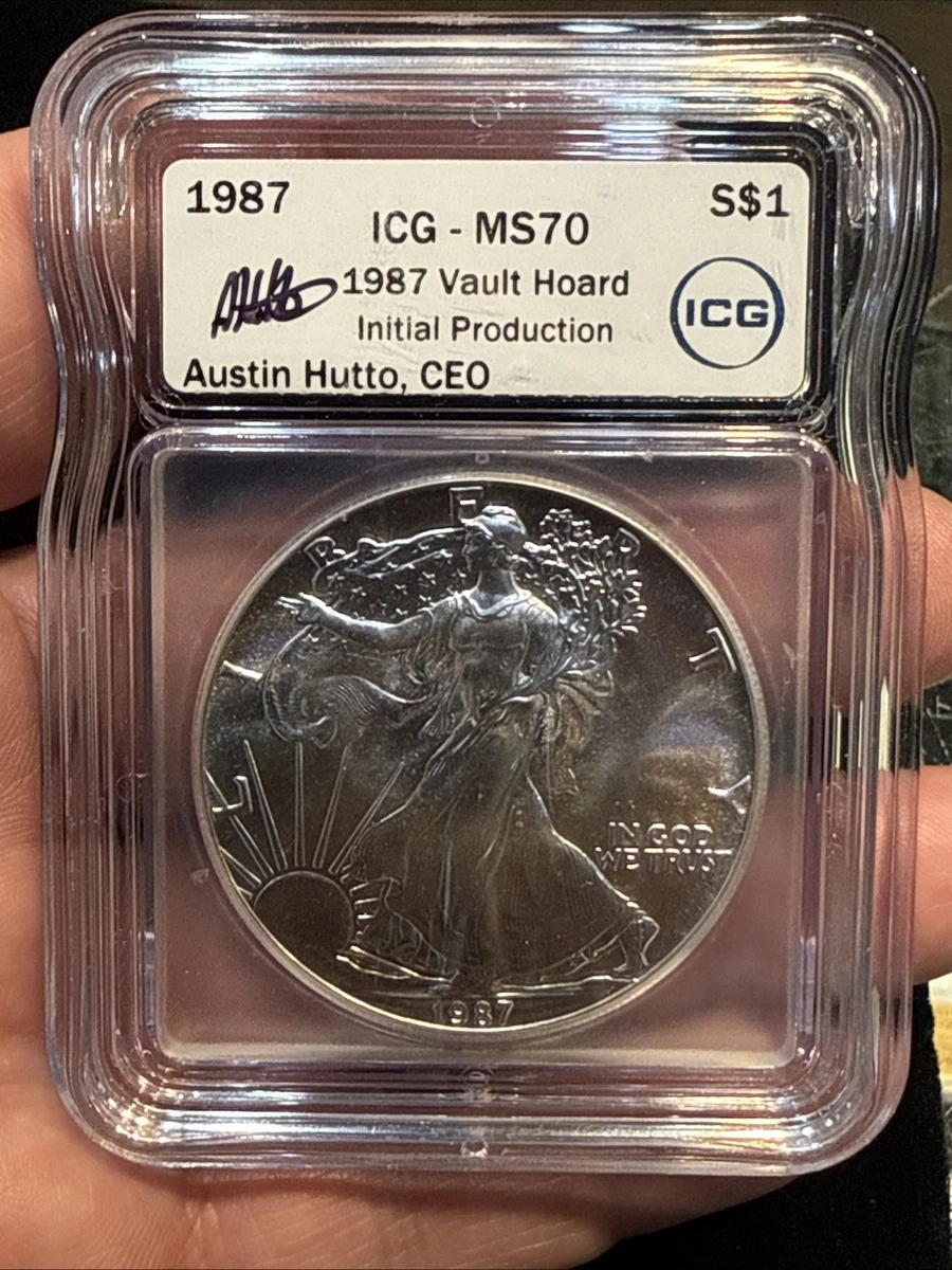 American Eagle MS 70 Graded 1987 Silver Bullion Coins for sale | eBay