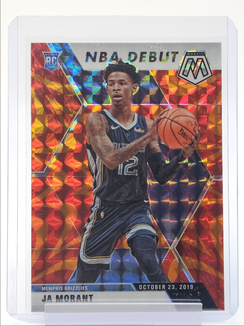 JA MORANT 2019-20 MOSAIC NBA DEBUT ROOKIE REACTIVE ORANGE PRIZM RC Q5384