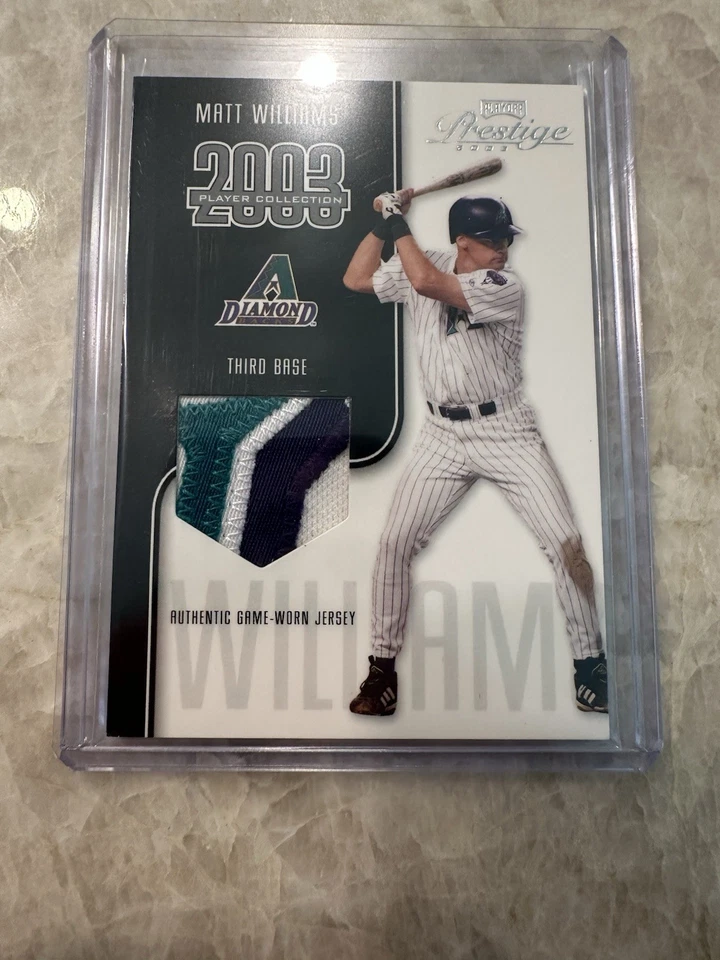 Parche de 3 colores/325 cartas Playoff Prestige 2003 colección de jugadores Matt Williams Foto 2 de 4