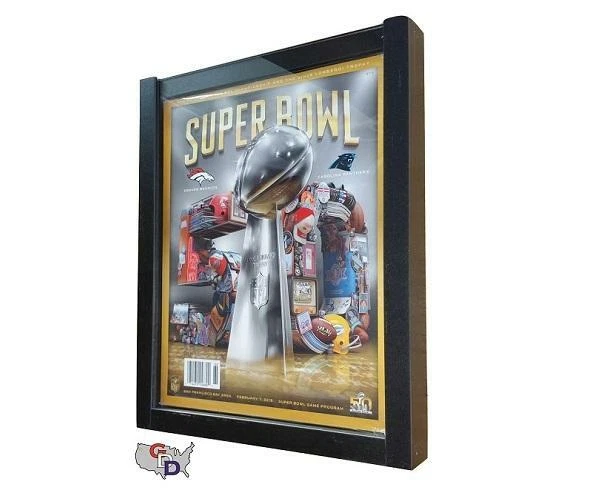 GAMEDAY DISPLAY Wall Mounting Frame for Sports Programs - Program Display Case - Extra Deep