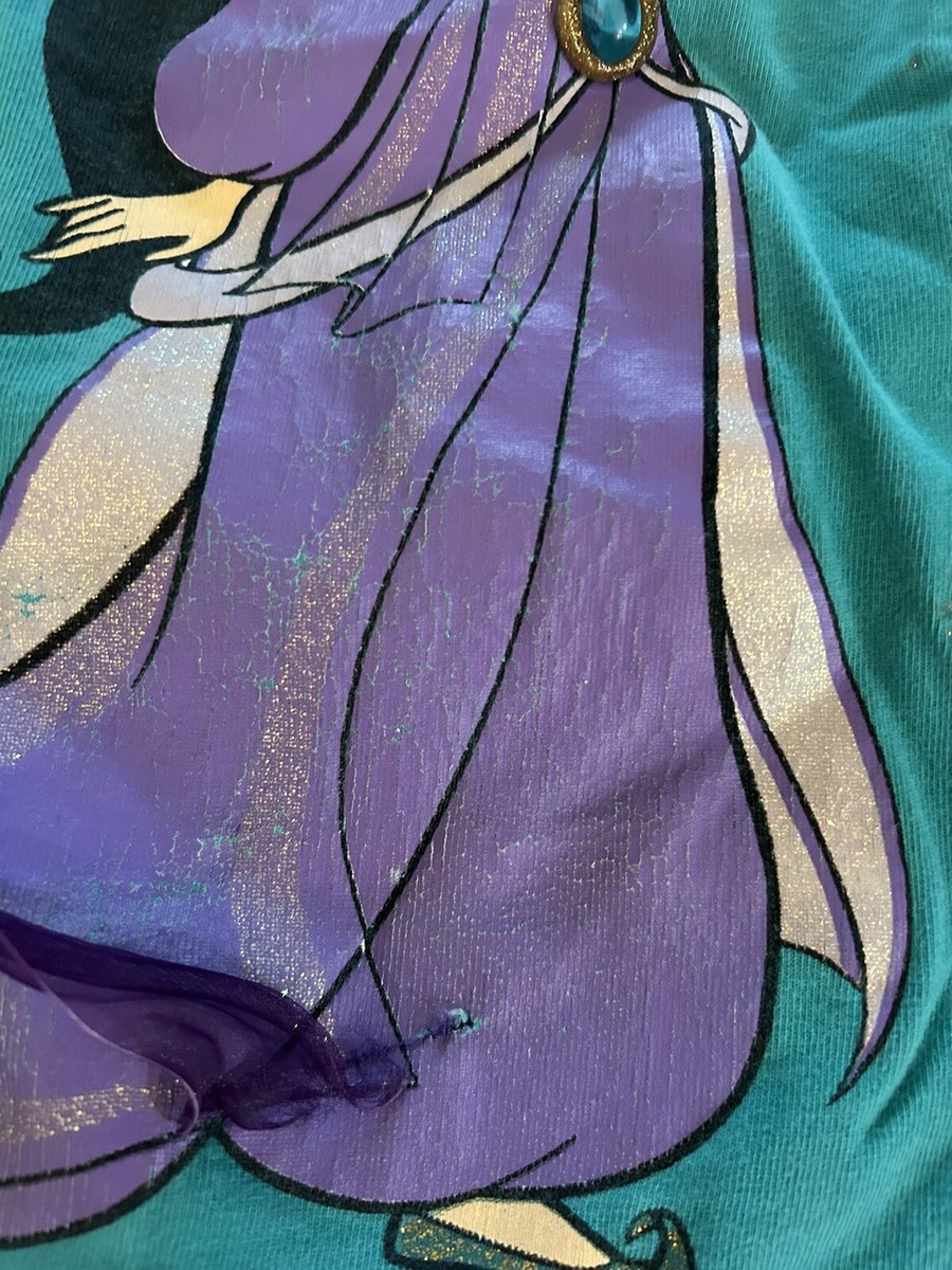 Vintage Disney Aladdin Princess Jasmine Embellished Youth T