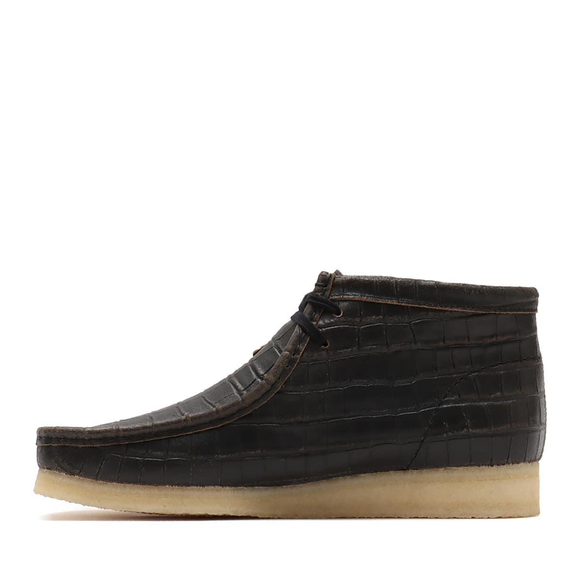 Clarks Wallabee Boot Black Croc Distress 26179191 UK 4-13 | eBay