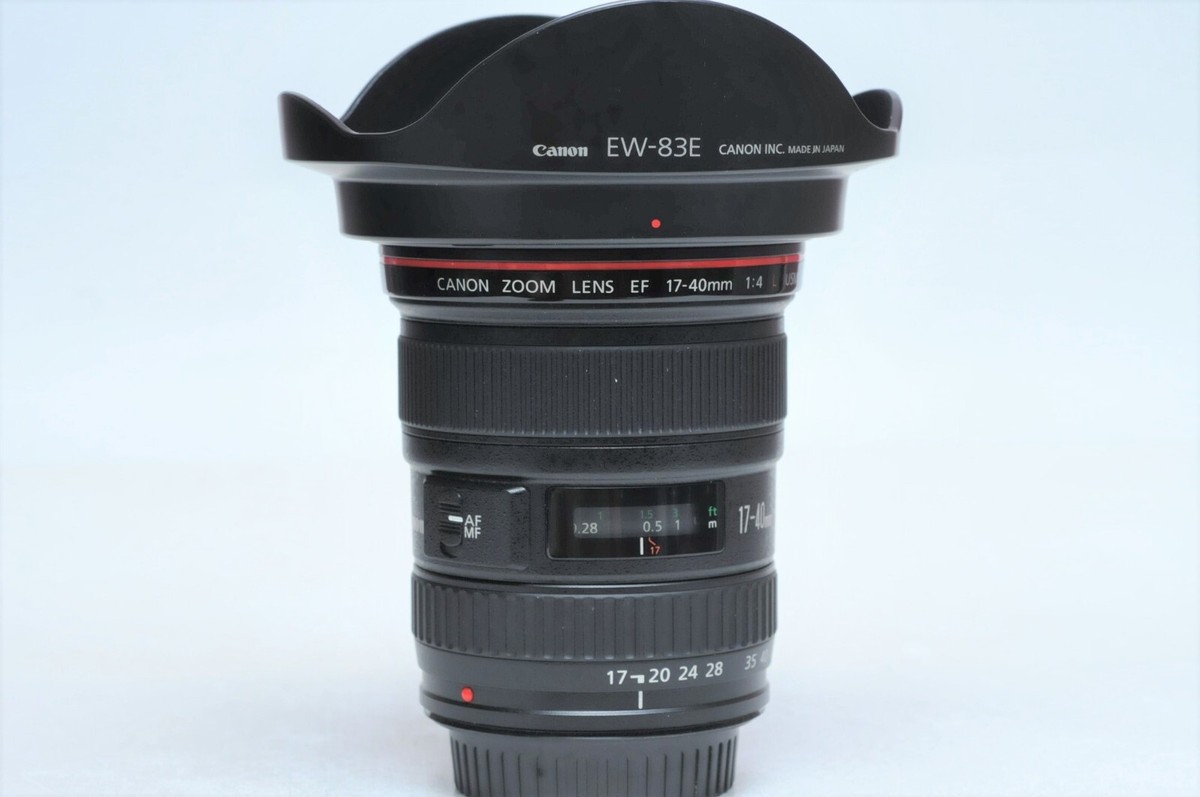 Canon EF 17-40mm f4 L USM Wide-Angle Zoom Lens W/EW83E Hood | eBay
