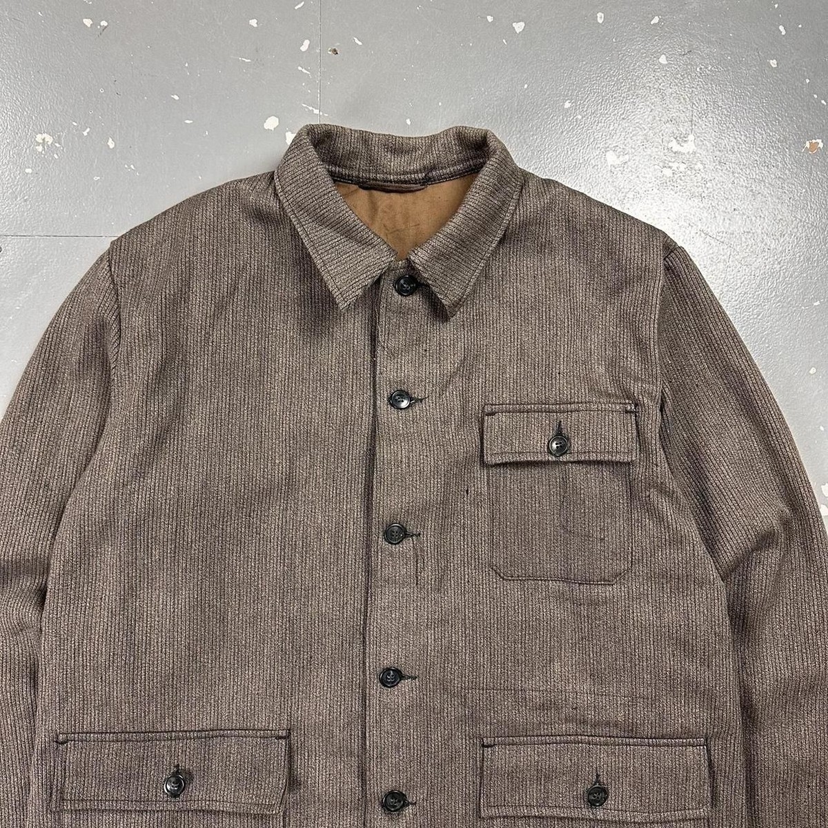 40〜50s french corduroy hunting jacket Vintage 40s/50s French Corduroy Hunting Jacket Grey Large | eBay