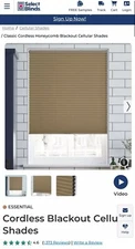 Select Blinds Cordless Blackout Cellular Shades