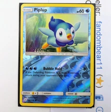 Piplup - REVERSE HOLO card 54/236 Sun & Moon Cosmic Eclipse 2019 Pokemon Penguin