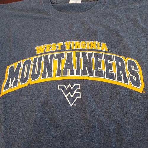 West Virginia University Mountaineers College T-shirt Men's XL Blue - Picture 2 of 5