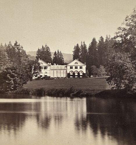 Deutschland Wilhelmsthal Architektur c1870 Foto S.Williams Stereo Vintage