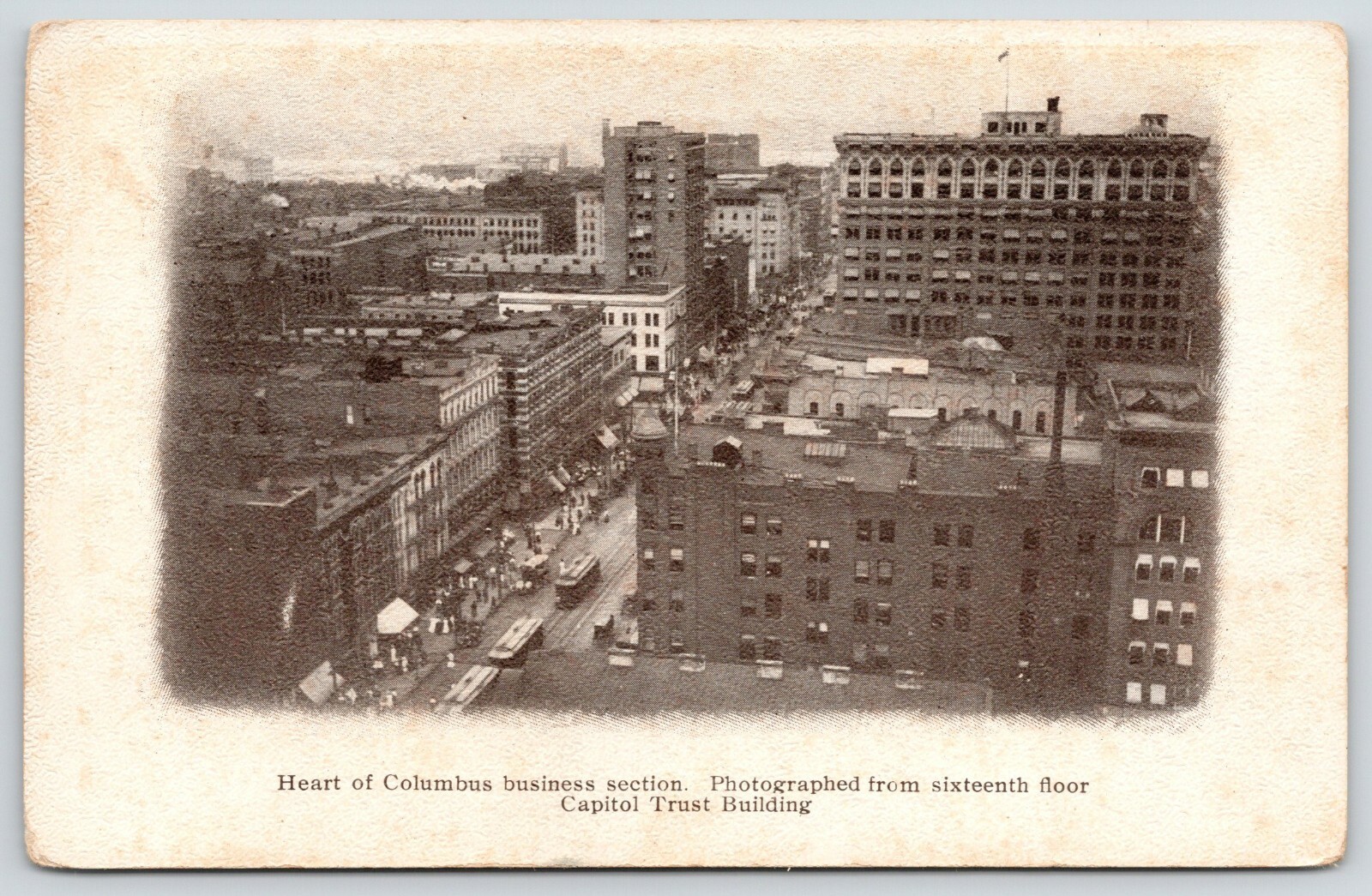 Columbus OhioTrio of Trolleys in Business District