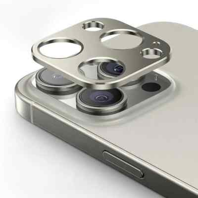 Metal Lens Hollow Protector For iPhone 15 Pro Max Plus Alloy Camera Bezel Cover