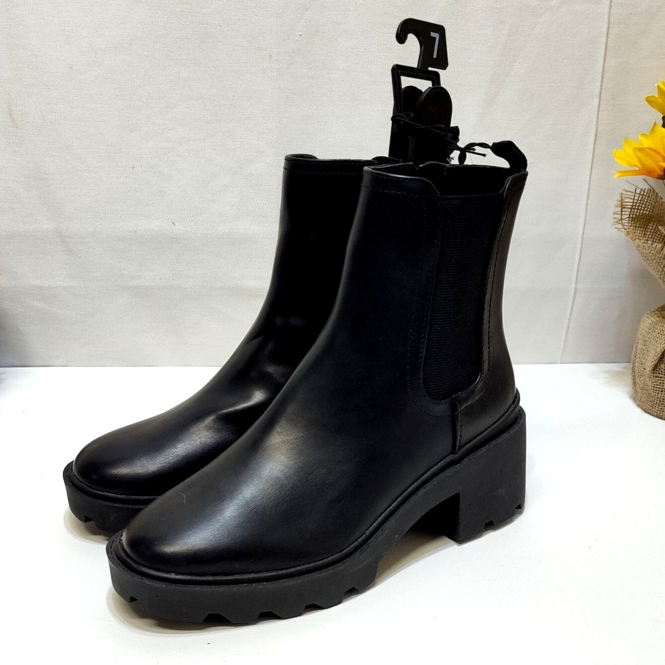 SAOLA Stivali da combattimento Time and Tru Unit Chelsea suola alla caviglia memory foam da donna taglia 7