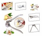STAINLESS STEEL GARLIC CRUSHER SQUEEZER PRESS MASHER MINCER KITCHEN MANUAL TOOL