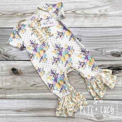 Pete + Lucy flower romper 12-18 months 