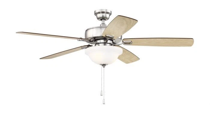CRAFTMADE 52" Twist N Click Ceiling Fan TCE52BNK5C1 - Polished Brushed Nickel - Image 2 of 2