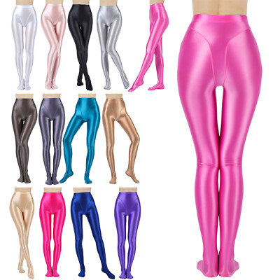 Women's Stockings Workout Pantyhose Jogging Tights Fitness Pants Silky Sports